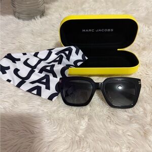 Marc Jacobs Black Sunglasses with Yellow Case
